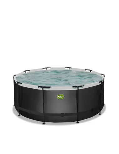 EXIT Piscina "Black Leather" ø360x122cm con...