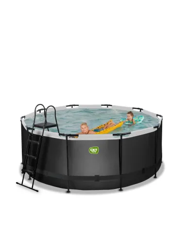 EXIT Piscina "Black Leather" ø360x122cm con...