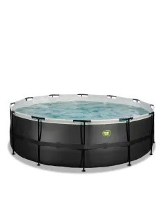 EXIT Piscina "Black Leather" ø427x122cm con pompa... 2