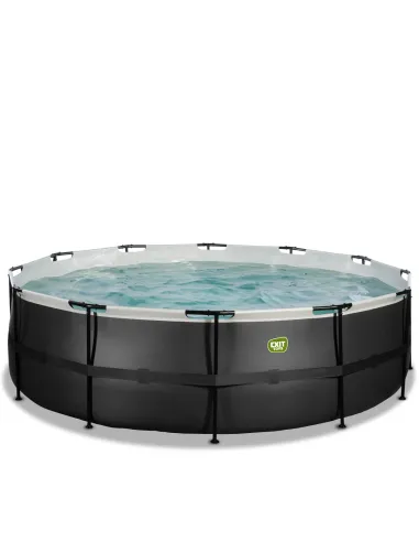 EXIT Piscina "Black Leather" ø488x122cm con...