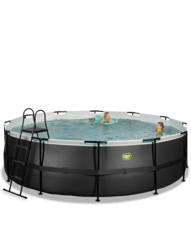 EXIT Piscina "Black Leather" ø488x122cm con...