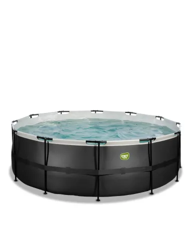 EXIT Piscina "Black Leather" ø427x122cm con...
