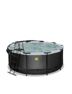 EXIT Black Leather pool ø360x122cm with dome and sand... 2