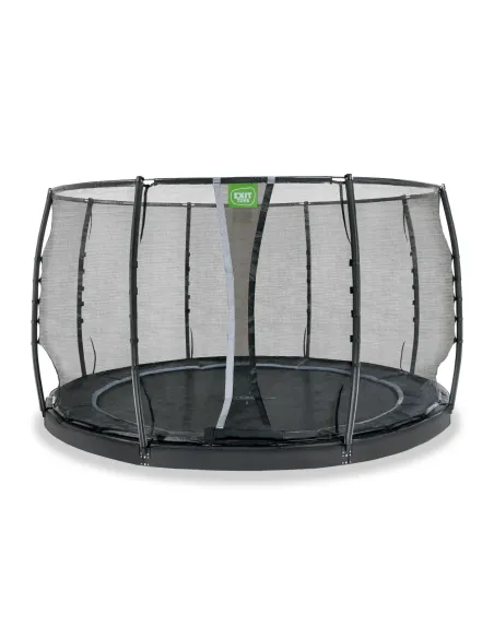 EXIT Trampolino a terra "Dynamic" ø366cm con rete di protezione - Nero