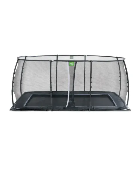 EXIT Trampolino a terra "Dynamic" 305x519 cm con rete di protezione - Nero