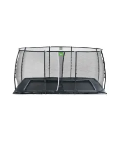 EXIT Trampolino a terra "Dynamic" 244x427 cm con rete di...