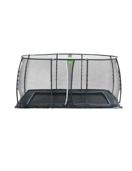 EXIT Trampolino a terra "Dynamic" 244x427 cm con rete di protezione - Nero