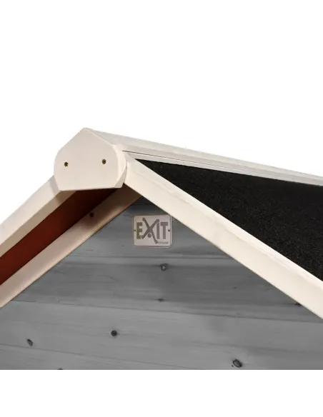 EXIT Casetta in legno "Loft 100" - Grigia Ingombro 140,5x149x160