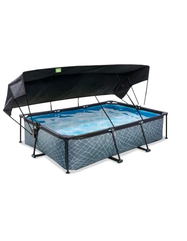EXIT Piscina "Stone"  300x200x65cm  con pompa...
