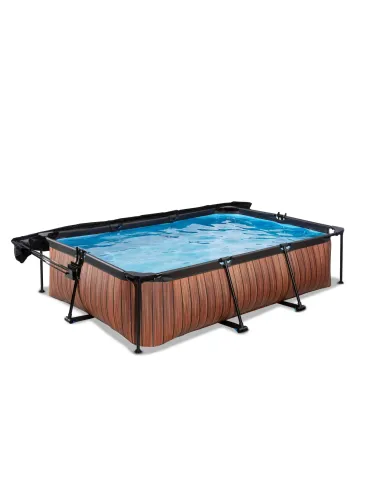 EXIT Wood pool 300x200x65cm with canopy and...