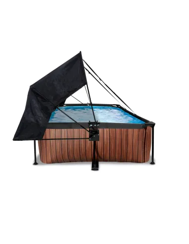 EXIT Wood pool 300x200x65cm with canopy and...