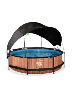 EXIT Piscina "Wood"  ø300x76cm con pompa filtrante,... 2