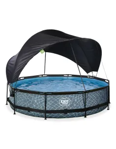 EXIT Piscina "Stone"  ø300x76cm con pompa filtrante,... 2