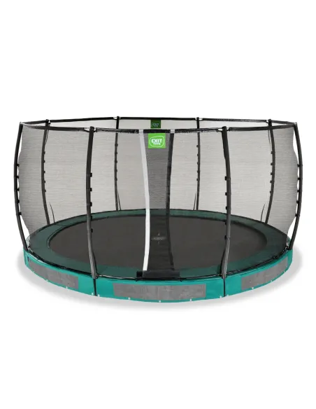 EXIT Trampolino da terra "Allure Premium" ø427cm - Verde
