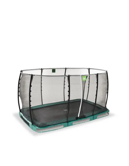 EXIT "Allure Classic" trampolino da terra 214x366cm - verde