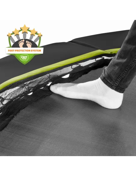 EXIT Trampolino a terra "Silhouette" ø305cm - Nero