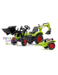 ESCAVATORE CLAAS +BENNA POST+RIMORCHIO (2070Y)