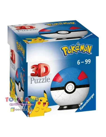 54 Pezzi PUZZLEBALL 3D POKEMON (94617)