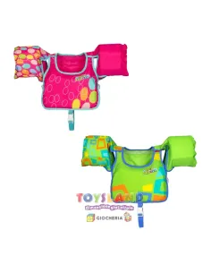 GIUBBETTO SALVAGENTE Con BRACCIOLI fucsia (32174-5)