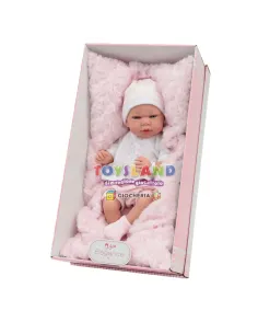 ARIAS BEBE 40 CM Con CUSCINO ROSA (POS200059)