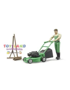 GIARDINIERE Con TOSAERBA E ATTREZZI (62103)