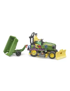 TRATTORE TOSAERBA JOHN DEERE+RIMORCHIO (62104) 2