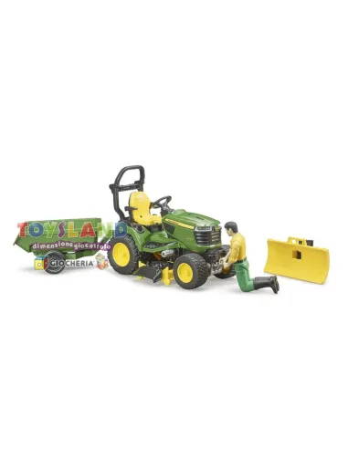 TRATTORE TOSAERBA JOHN DEERE+RIMORCHIO (62104)