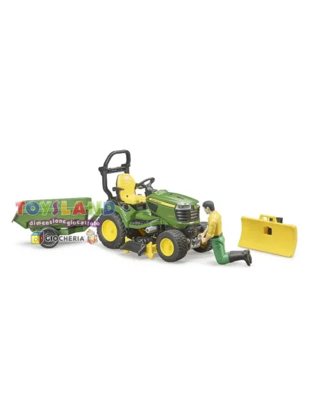 TRATTORE TOSAERBA JOHN DEERE+RIMORCHIO (62104)