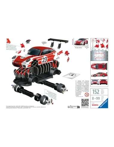 Ravensburger 11558 puzzle Puzzle 3D 108 pz Veicoli