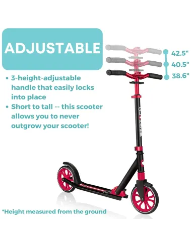 MONOPATTINO 2 RUOTE NL205 NERO-ROSSO (IDD684-102)