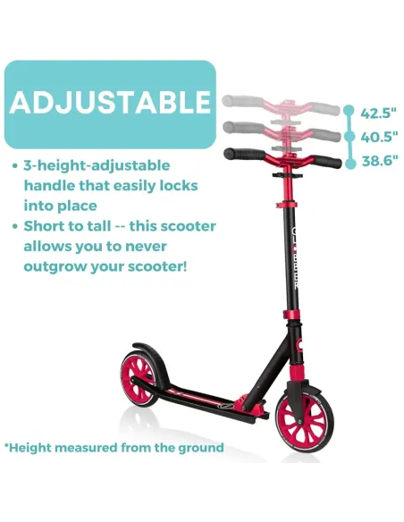 MONOPATTINO 2 RUOTE NL205 NERO-ROSSO (IDD684-102)