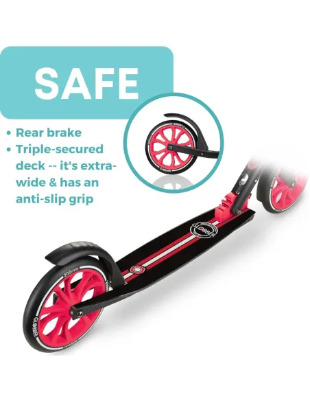 MONOPATTINO 2 RUOTE NL205 NERO-ROSSO (IDD684-102)