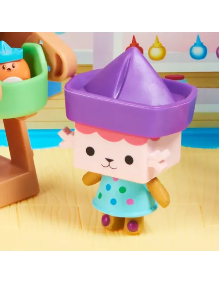 Gabby's Dollhouse , Stanza Baby Box Craft-a-riffic con il personaggio gatto Baby Scatola, accessori, mobili e scatole con sorpre