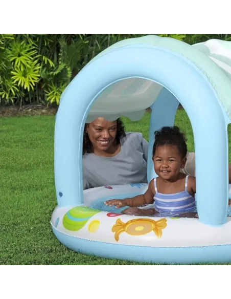 Bestway 52638 galleggiante per nuoto da bambini Cloruro di polivinile (PVC) Blu, Bianco Vaschetta per bambini