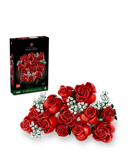 LEGO Botanicals 10328 Bouquet di Rose, Set Fiori Finti per Adulti, Idea Regalo per Donna o Uomo dalla Collezione Botanica