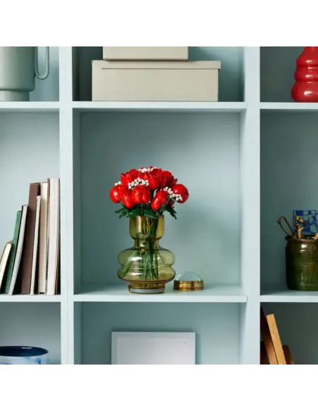 LEGO Botanicals 10328 Bouquet di Rose, Set Fiori Finti per Adulti, Idea Regalo per Donna o Uomo dalla Collezione Botanica