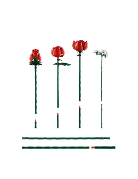 LEGO Botanicals 10328 Bouquet di Rose, Set Fiori Finti per Adulti, Idea Regalo per Donna o Uomo dalla Collezione Botanica