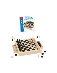 SCACCHI DAMA TRIA LEGNO (53490)