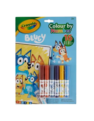 CRAYOLA ALBUM COLOUR BY NUMBER BLUEY (04-2776)