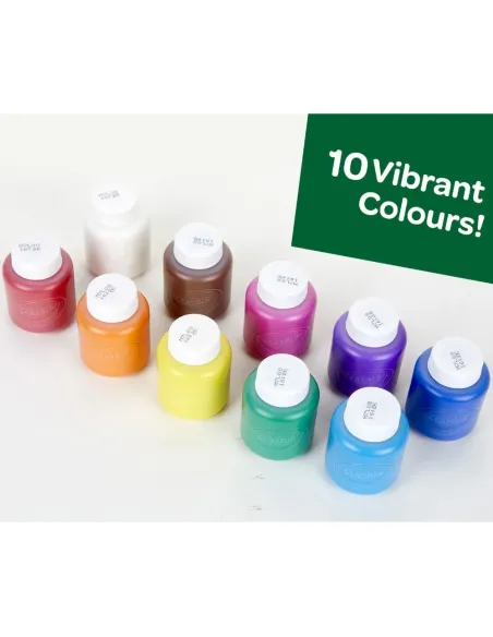 Crayola 54-1207G pittura ad acqua Multi 60 ml Vasetto 10 pz