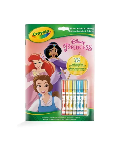 CRAYOLA ALBUM ATTIVITA' - COLORING PRINCESS...