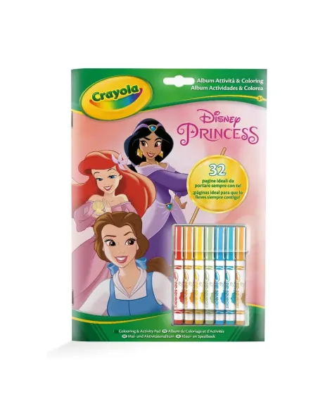 CRAYOLA ALBUM ATTIVITA' - COLORING PRINCESS  (5807)