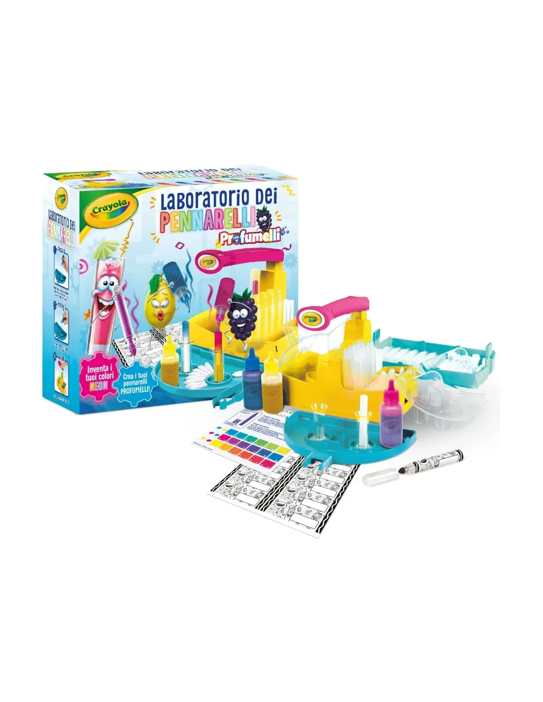 CRAYOLA LABORATORIO PENNARELLI PROFUMELLI NEON, 5966 Toysland