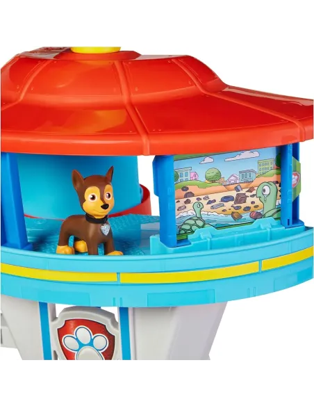 PAW Patrol Quartier Generale, Set di gioco Torre di Controllo, 2 Personaggi di Chase, auto della polizia di Chase e accessori, G