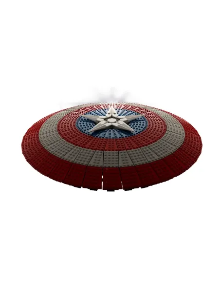 LEGO Marvel Super Heroes 76262 Marvel Scudo di Captain America, Kit di Costruzione Avengers per Adulti con Minifigure, Targhetta