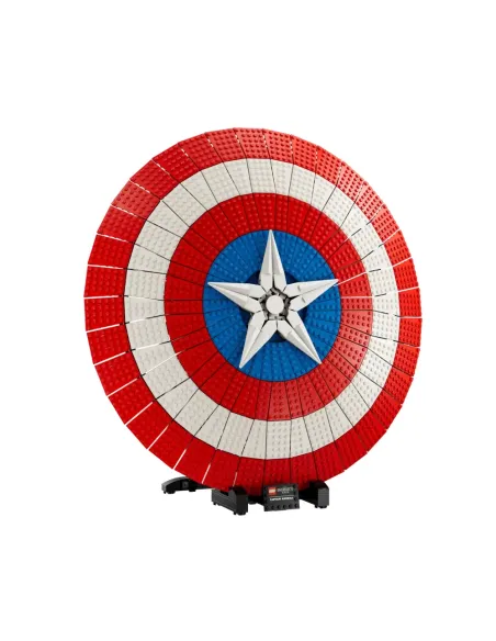 LEGO Marvel Super Heroes 76262 Marvel Scudo di Captain America, Kit di Costruzione Avengers per Adulti con Minifigure, Targhetta