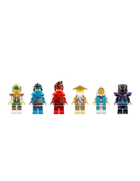 LEGO NINJAGO 71819 Santuario della Pietra del Drago Giocattolo, Giochi per Bambini 13+, 6 Minifigure e Campo di Addestramento
