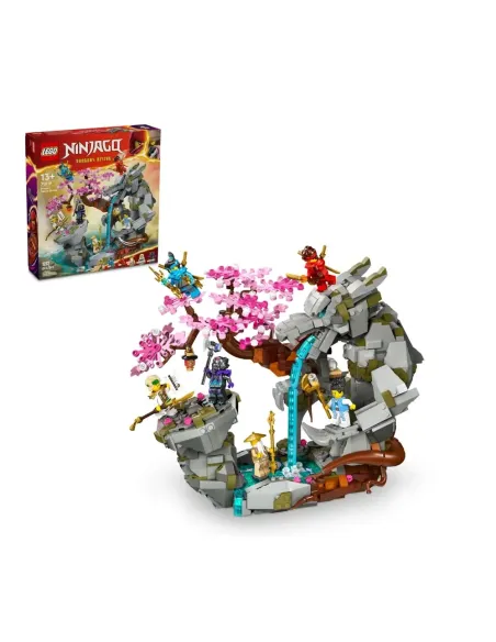 LEGO NINJAGO 71819 Santuario della Pietra del Drago Giocattolo, Giochi per Bambini 13+, 6 Minifigure e Campo di Addestramento
