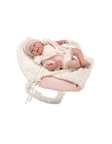 ARIAS REBORN 45 CM CON SACCO ROSA (POS220062)
