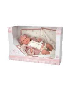 ARIAS BEBE 40 CM TUTINA ROSA CON PESO (POS220047)